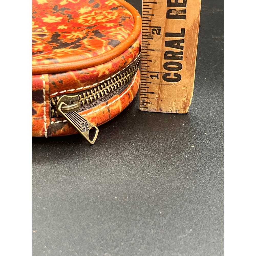Patricia Nash Round Zip around Coin Purse 4 x 4 Rustic‎ Nature - Picture 9 of 9